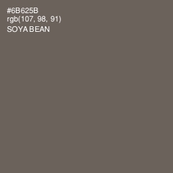 #6B625B - Soya Bean Color Image